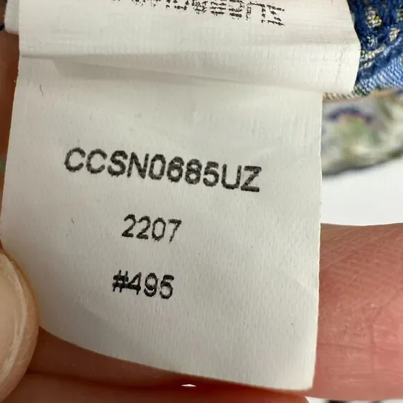 Women's Tank Top Dress XL Cupshe Blue Floral sundress - Picture 7 of 8